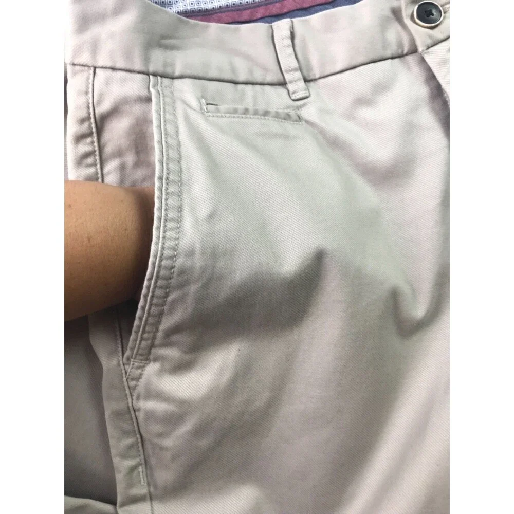 Perk Straight Slim Fit Stretch Chino Pants Men’s 32 X 34 Beige Tab Khaki - Picture 7 of 15